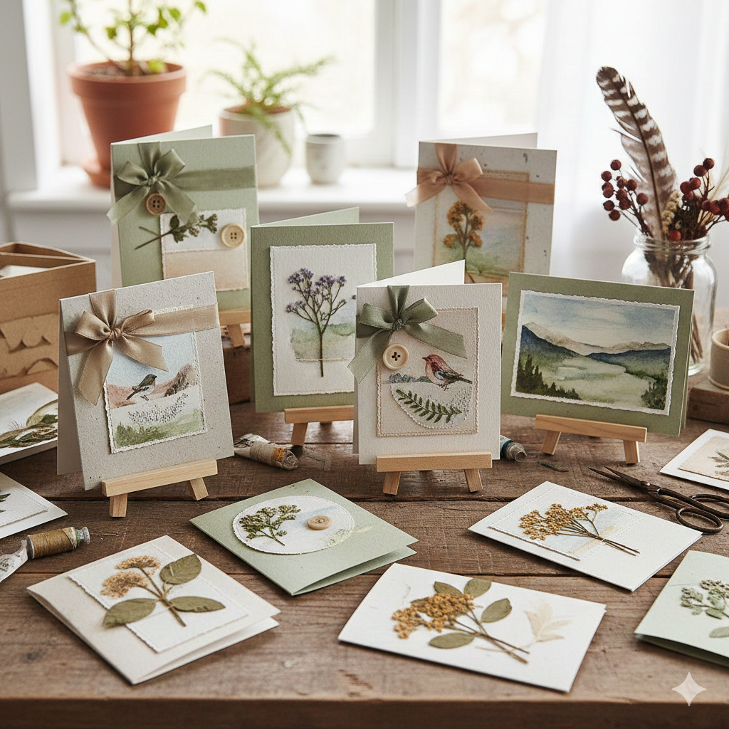 Handmade greeting cards collection